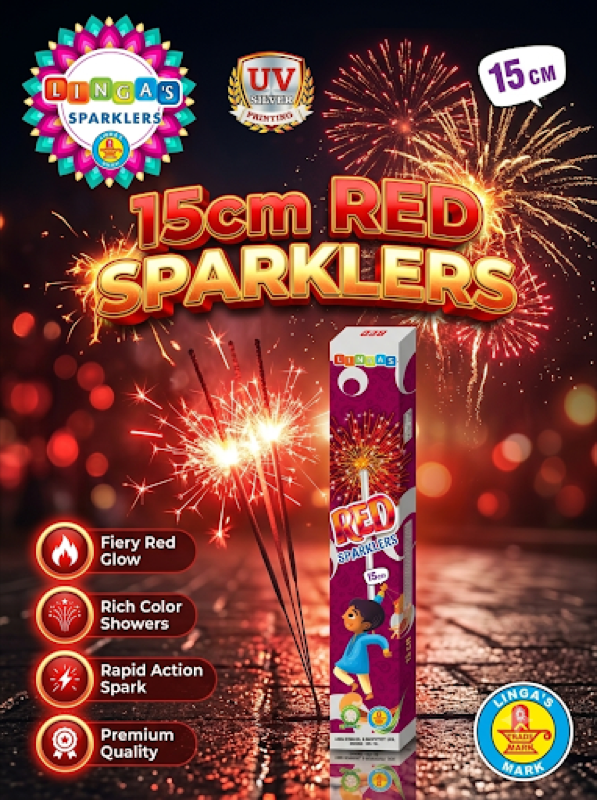 15cm Red Sparklers