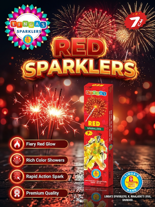 7cm Red Sparklers